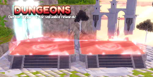 Dungeon entrance portals in Summon Heroes